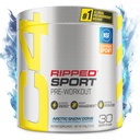 C4 Ripped Sport Pre Workout Powder Arctic Snow Cone - NSF Bersertifikat untuk Sport + Sugar Free Pretraining Energy Suplemen Pria & Women - 135mg Caffeine + Weight Los - 30 Servings