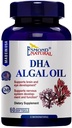 (8 Kemas) Esmond Natural: DHA Algal Oil (Dibuat dengan Onavita Oil. 40% Acid Docrahexenoic. Mendukung otak, mata, dan sistem saraf, GMP, Aset Produk Natural Sertifikasi, Dibuat di Amerika Serikat - 500mg, 480 Softgels
