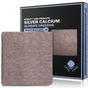 EVERIT AG Silver Calcium Alginate Wound Dressing 124; Absorbend Non-Stick Sterile Dressing Pad 124; Gentle Gauze with Natural Melling Fiber for Wound Care
