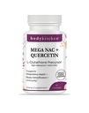 Body Kitchen Mega NAC (N-Acetyl Cysteine) 600 mg dengan Quercetin, Supports Repiration Health and Imune Fungsi dan Promotes Liver and Kidney Detox, Veggie Caps, (Paket 1)