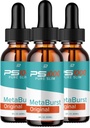 Metaburst PS1000 Pure Drops Liquid Suplement - PS1000 Metaburst Liquid Drops, PS1000 Original Metabolic Supplement, PS1000 Pure Metaburst Review (3 Pack - 3 Pasokan Bulan)