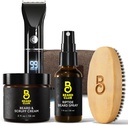 The Beard Club PT45 Beard Rimmer for Men - Electric Cordless Rechargable, Beard Cream, Riptide Beard Sembah, Beard Brush, Travel Bag- Gift Kit Bundle