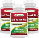 Terbaik Yeast Rice Merah 1200 mg (Non- GMO) 120 Tablet (120 Cacah (Paket 3)))