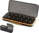 Weekly Pill Organizer 2 Times A Day - Pill Case Am Pm - Travel Pill Box 7 Day Portable Daily Vitamin Container Aestetic Medicine Discenser Dengan 7 Terpisah Kompartemen Morning Night Supplement