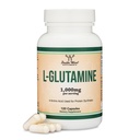 L Glutamine Capsules - (1000mg Servis, 120 Kapsules) Non- Gluten Free, Keto Safe, Vegan Friendly, Third Party Tested (untuk Kesehatan Endurance and Gut) by Double Wood