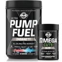 PMD Sports Ultra Pump Fuel Insanity - Pra Cherry Bombsicle (30 Servings) Sports Omega Cuts Elite Thermogenic Fat Burner (90 Softgels)