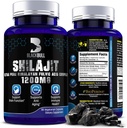 Blackbull Shilajit Pure Himalaya Kapsul Organik - Natural Shilajit Resin Organik dengan 20% Fulvic Acid Suplemen, Kesehatan Otak, Penuaan Imune - Murni Himalaya Shilajit