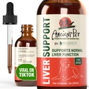 Dukungan Pet Liver Kuno untuk Anjing & Kucing -Simpel pengiriman, Mixes Easily dengan Pangan atau Air - Milk Thistle, Dandelion & Artichoke - Enhanced Absorpsi - 2 fl oz