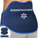 KingPavonini Ekstra Besar Ice Pack untuk Kembali Pain Relief dengan Extension Strap, 2 Pack Recontinable Back Gel Ice Kemasan untuk Operasi Lumbar, Sciatica, Cakram Herniasi, Coccyx Pain, Terapi Panas