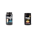 Vega Premium Sport Protein Vanilla Protein Powder, Vegan, Non GMO & Sport Pre-Workout Energizer, Strawberry Lemonade - Pra Workout Pounder