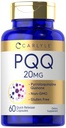 Carlyle PQQ Suplemen 20 mg 124; 60 Capsules = 124; Non- GMO dan Gluten Free