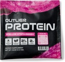 Tanaman Berdasarkan Strawberry Clear Protein - Vegetarian & Vegan - Mudah Digest, Gluten Free, Sugar Free, Dairy Free, Soy Free (25 Single Paket, Strawberry)