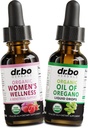 Keseimbangan Hormone untuk Perempuan & Oregano Oil Cairan Organik Drops - Perempuan 's Wellness Hormonal Saldo & Menstrual Cramp Adport - Minyak Oregano Drops Tincture Extract Cleanse Detox