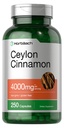 Horbach Ceylon Cinsules Capsules 4000mg 124; 250 Count 124; Non-GMO, Gluten Free