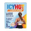Icy Hot Max Strength Lidocaine Pain Relief Patch (5 Count) Pvocates for Fast, Targeted Relief