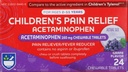 Rite Aid Children 's Relief Pain Chewable Grape Tablet, Acetaminophen, 160 mg - 24 Count 124; Relief Pain & Fever for Children Ages 2- 11 Years 124- Free, Aspirin-Free, Ibuprofens-Free