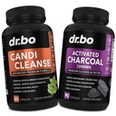 Mengaktifkan Dukungan Arang & Candi Cleanse - Pill Arang Coconut Organik & AntiOvergrowth Pills untuk Stomach Gas dan Bloating for Women Kids - Oral Herbal Oregano & Caprylic Capsules