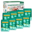 8 Packs Sterile Compressed Gauze dengan Z-Folded - Wound Gauze untuk Bleed Stop, 4.5 "x 4.1 Yards, 6- Ply - untuk Pertama Aid Kit, Medical Trauma Kit, IFak Supplies Refill