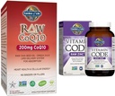 Taman Kehidupan Vegetarian Omega 3 6 9 Tambahan - Raw CoQ10 Chia Benih Seluruh Food Nutrition & Zinc Suplemen 30mg Tinggi Potency Raw Zinc dan Vitamin C Multimineral